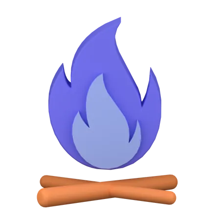 Lagerfeuer  3D Icon