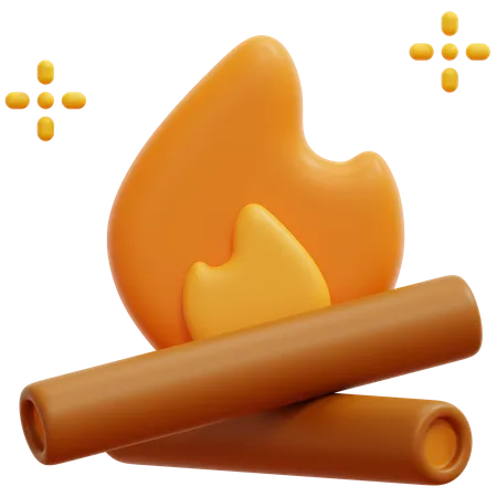 Lagerfeuer  3D Icon