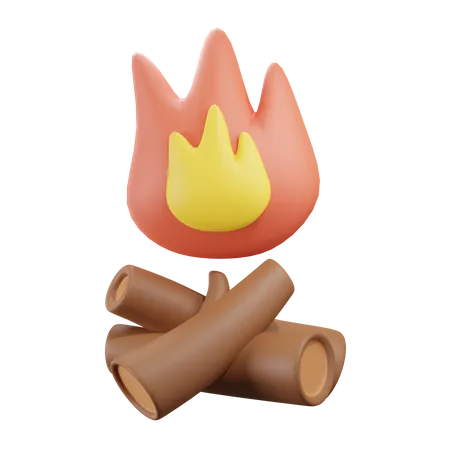 Lagerfeuer  3D Icon