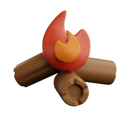 Lagerfeuer  3D Icon