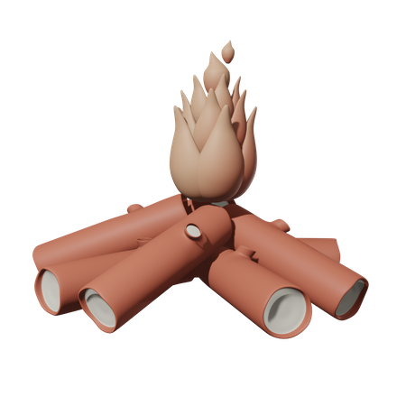 Lagerfeuer  3D Icon