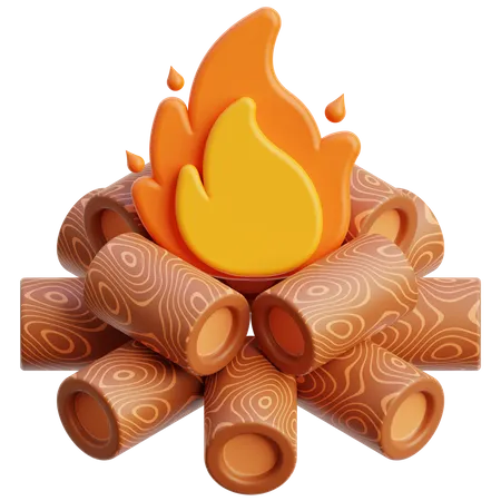 Lagerfeuer  3D Icon