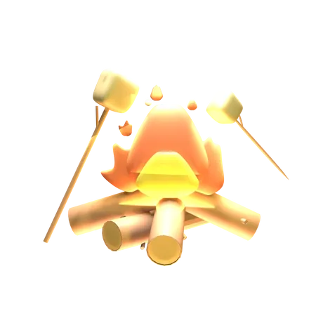 Lagerfeuer  3D Icon