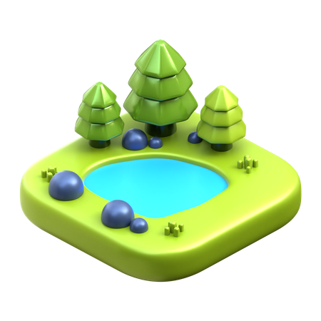 Lago  3D Icon