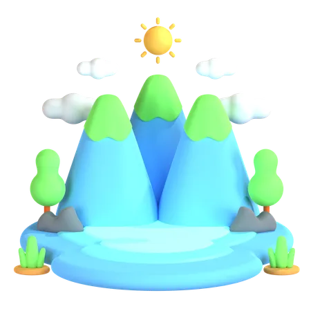 Lago  3D Icon