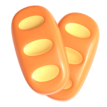 Laib Brot  3D Icon