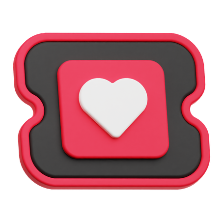 Laissez-passer pour la Saint-Valentin  3D Icon