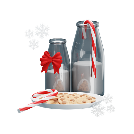 Lait et biscuits  3D Icon