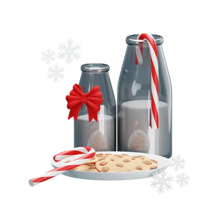 Lait et biscuits  3D Icon