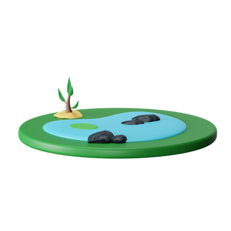 Lake  3D Icon