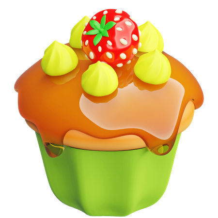 Lamon Cupcake  3D Icon