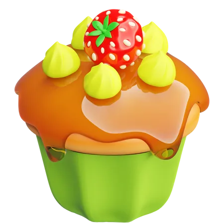 Lamon Cupcake  3D Icon