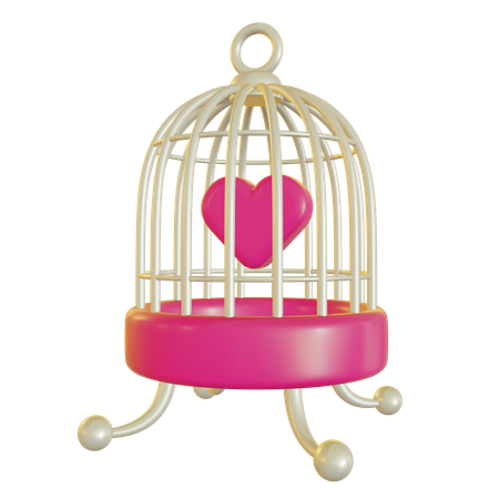 L'amour en cage  3D Icon