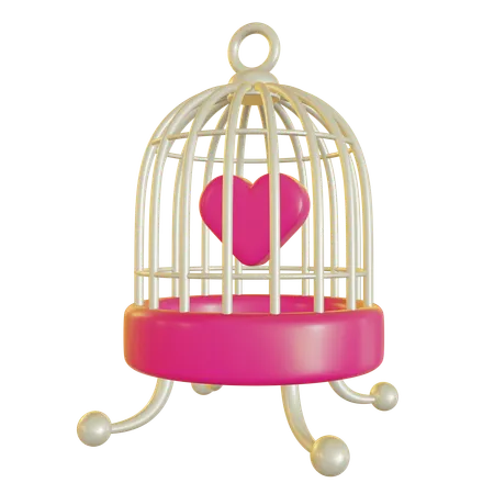 L'amour en cage  3D Icon