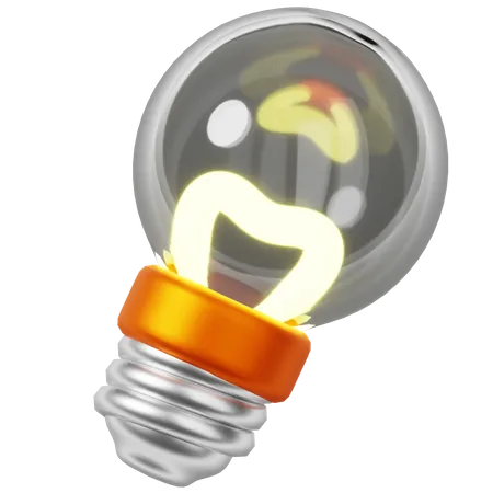 Light Bulb 3 D Icon 3D Icon