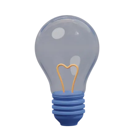 Lamp Bulb Of Ideas  3D Icon