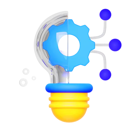 Lamp Ideas Generator 3D Icon