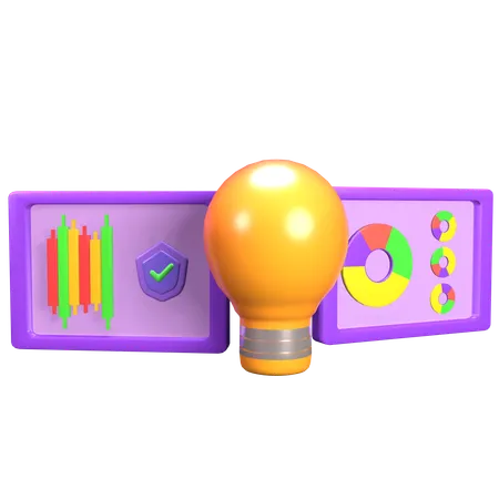 Lamp Invest  3D Icon