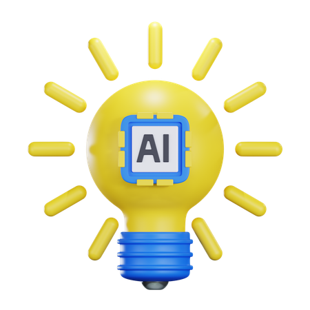 Ai lâmpada  3D Icon