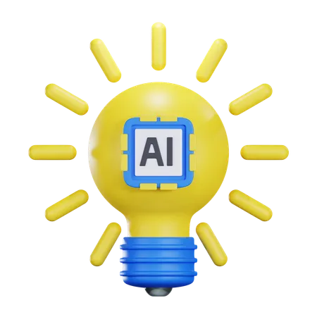 Ai lâmpada  3D Icon