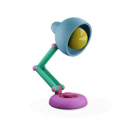 Lâmpada de estudo  3D Illustration