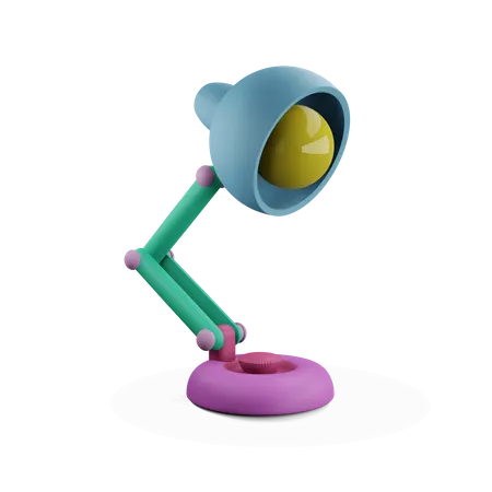 Lâmpada de estudo  3D Illustration
