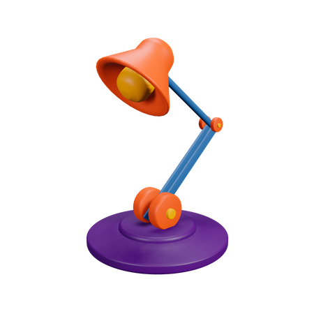 Lâmpada de estudo  3D Illustration