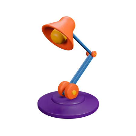 Lâmpada de estudo  3D Illustration