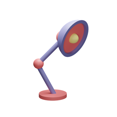 Lâmpada de estudo  3D Illustration