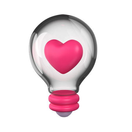 Lâmpada de amor  3D Icon
