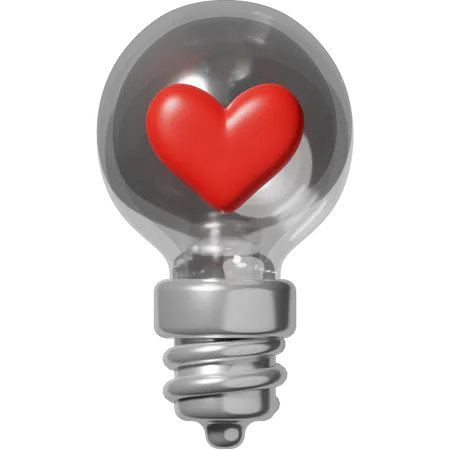 Lâmpada de amor  3D Icon