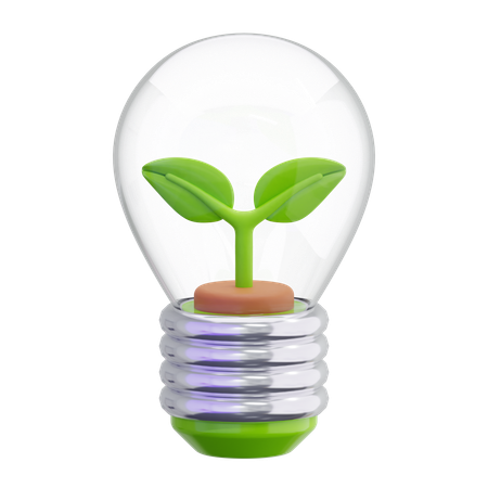 Lâmpada ecológica  3D Icon