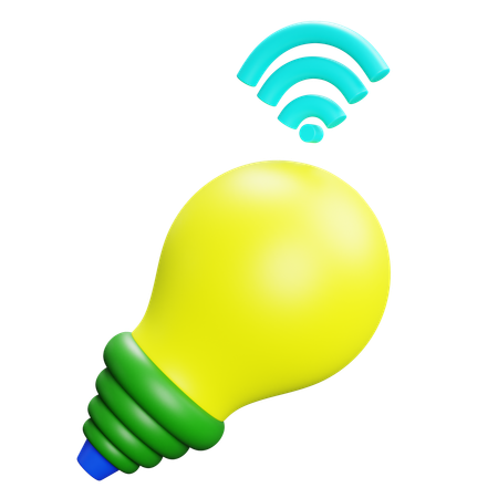 Lâmpada sem fio  3D Icon