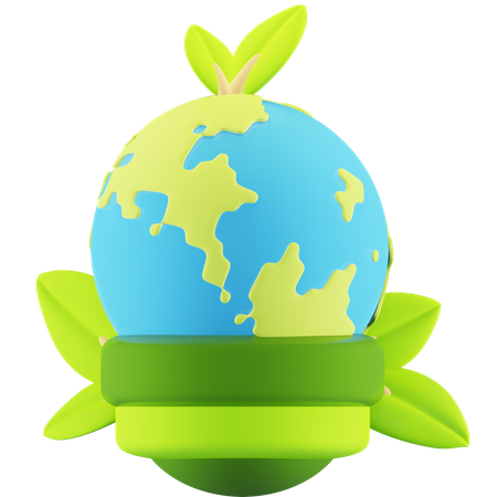 Bulbo de terra  3D Icon