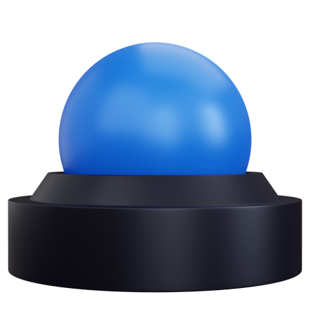 Lámpara de bola azul  3D Icon