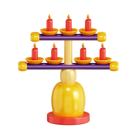 Lámpara de diwali  3D Icon