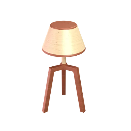 Lámpara de madera  3D Icon