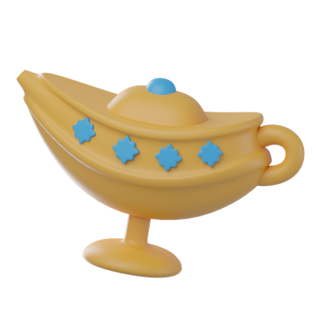 Lámpara mágica árabe  3D Icon