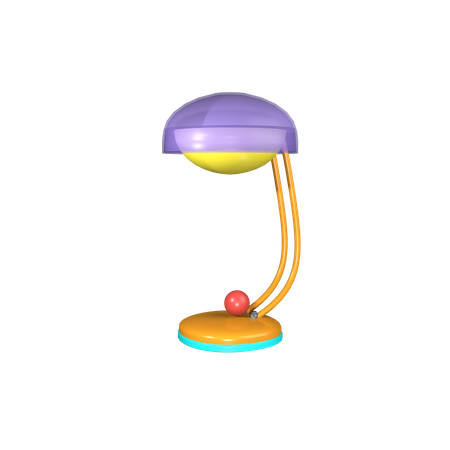 Lámpara de mesa de estudio.  3D Icon