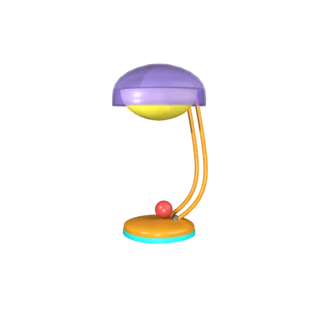 Lámpara de mesa de estudio.  3D Icon