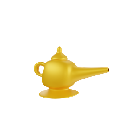 Lámpara de oro aladino  3D Icon