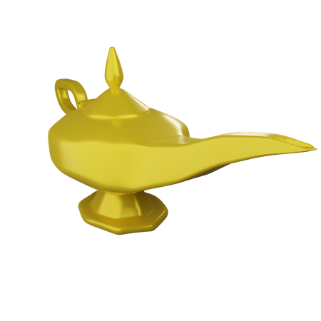 Illustration de la lampe d'Aladdin  3D Icon