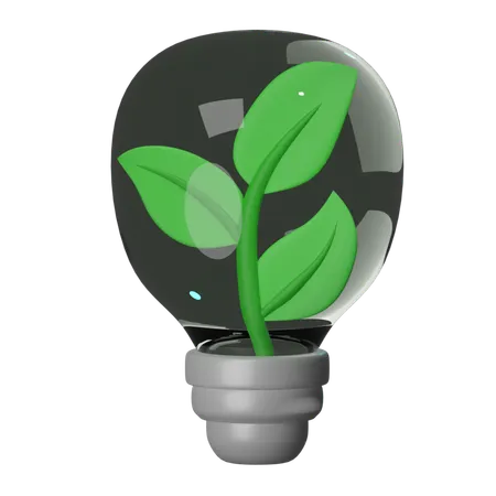 Lampe écologique  3D Icon