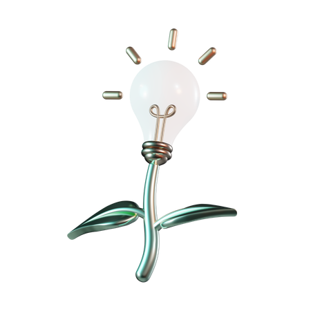 Lampe écologique  3D Icon