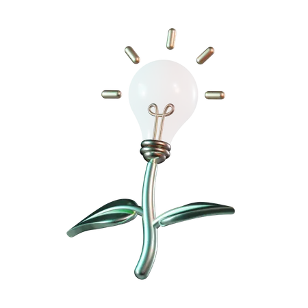 Lampe écologique  3D Icon