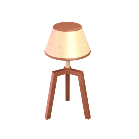Lampe en bois  3D Icon