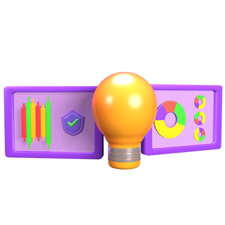 Lampe investieren  3D Icon