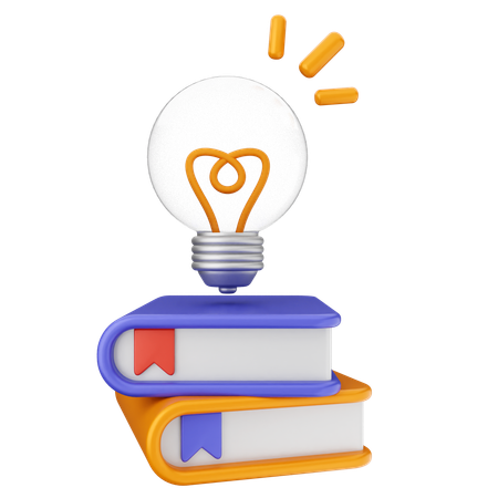 Lampe livres éducation  3D Icon