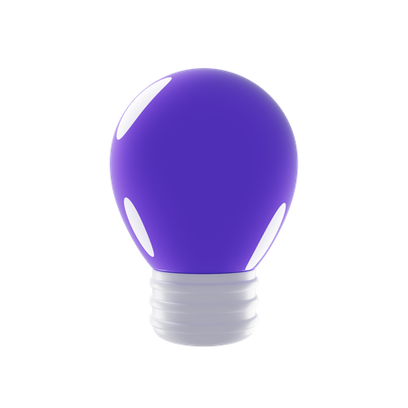 Lampe violette  3D Icon