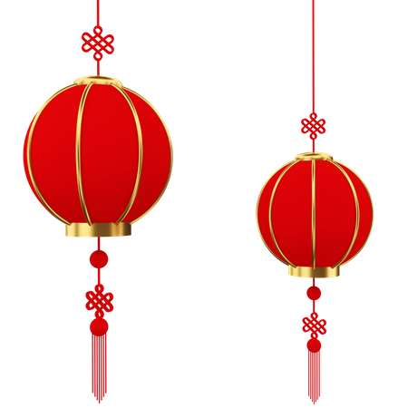 Lampion chinois  3D Illustration